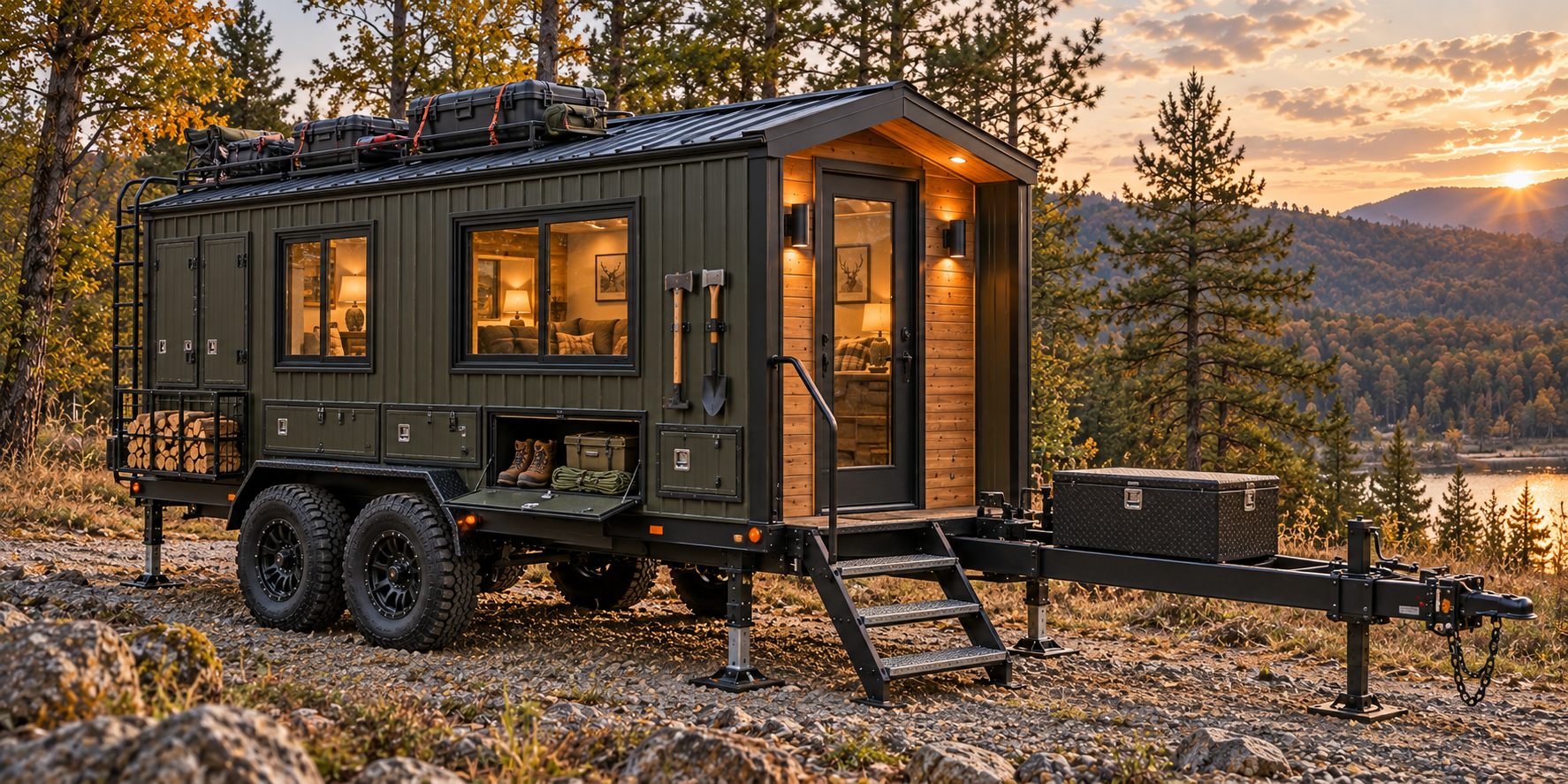 All-Terrain cabin exterior storage, roof cases, tool mounts and tongue toolbox